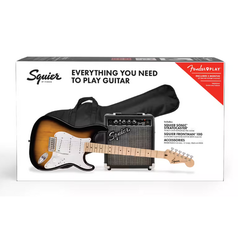 Guitare électrique Noire SQUIER BY FENDER PACK