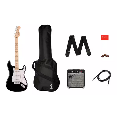 Guitare électrique Noire SQUIER BY FENDER PACK